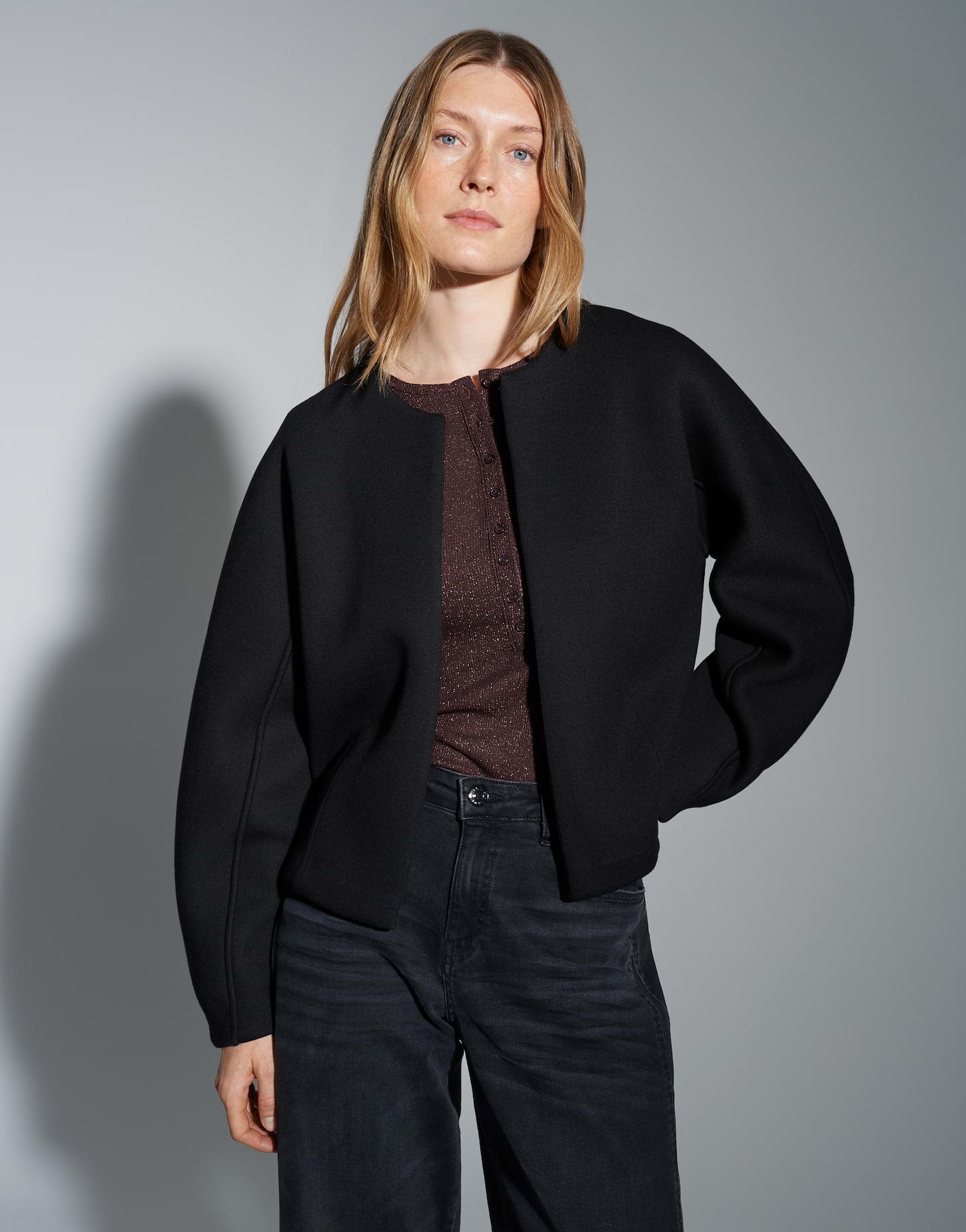 OPUS Sweatjacken  schwarz