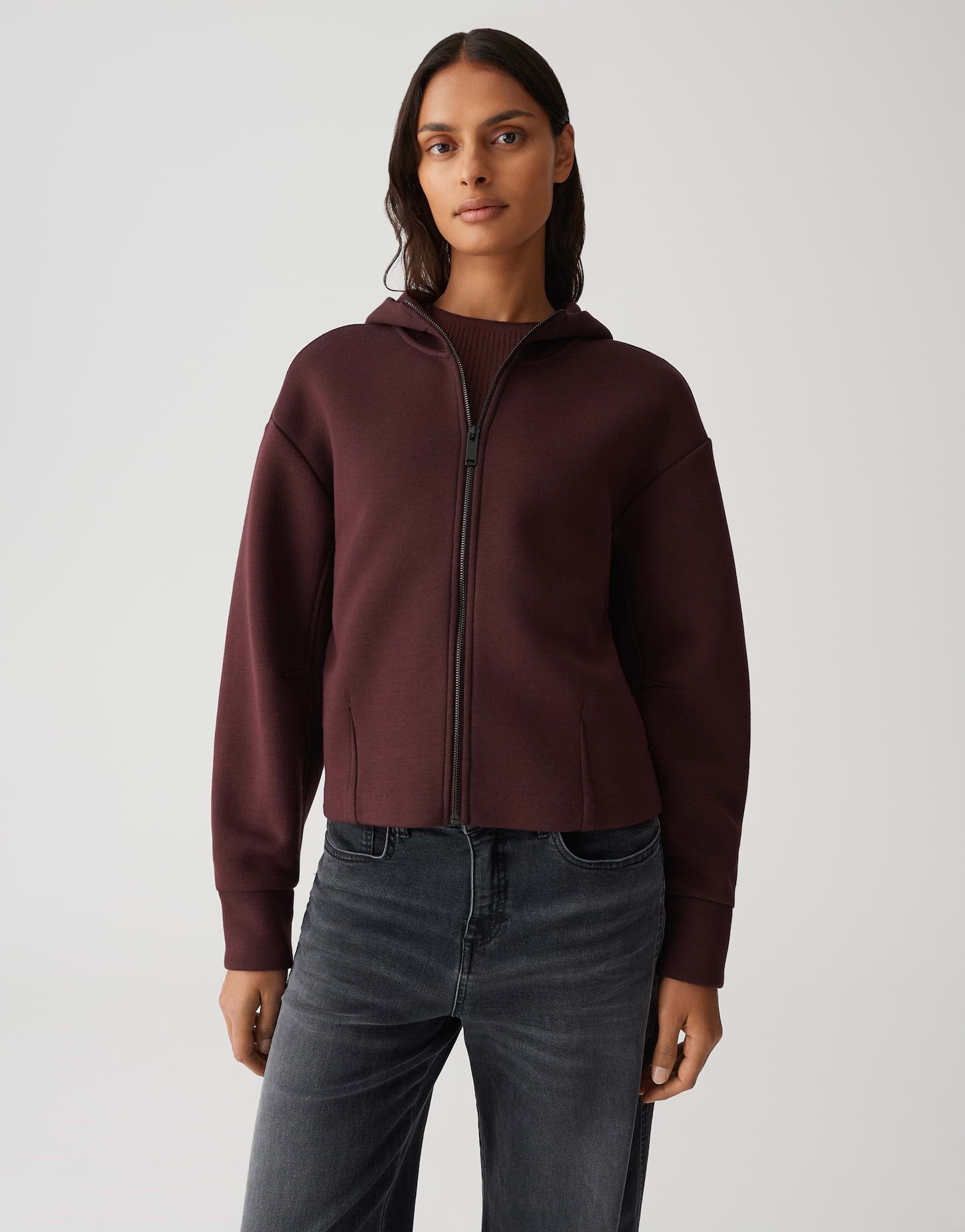 OPUS Sweatjacken  bordeaux