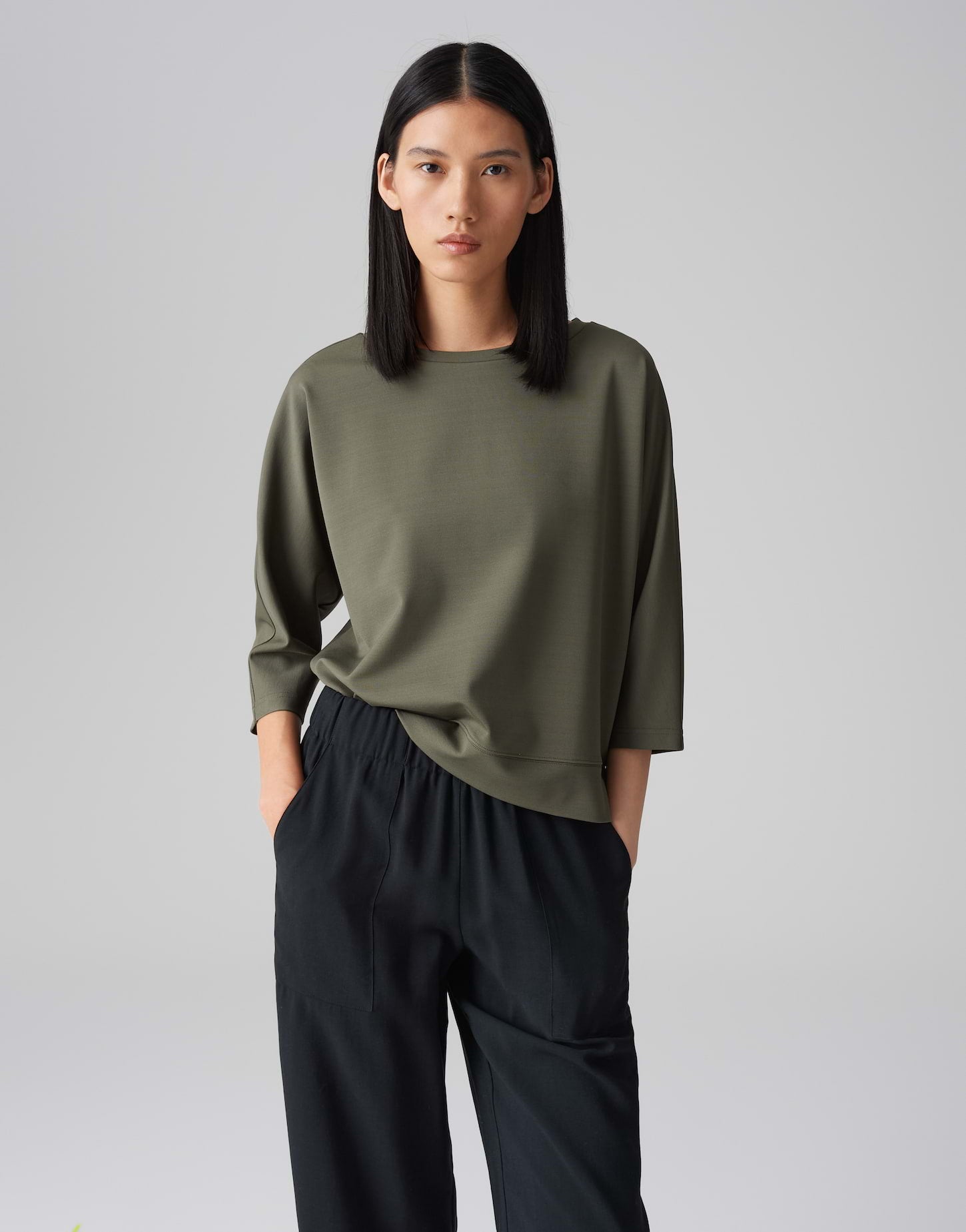 OPUS Sweatshirts  oliv