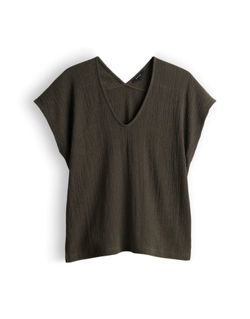 SIRUKUS Boxy Fit Shirt in Feinstrickoptik