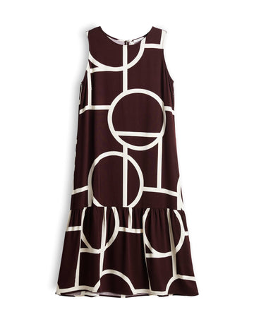WICY ATELIER Midikleid mit grafischem Print