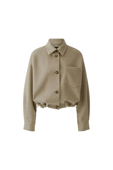 Jacke mit Kentkragen und Tunnelzug