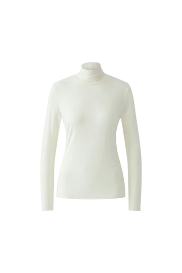 Rollkragenshirt aus Modal Jersey