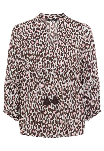 Bluse mit Allover-Dessin