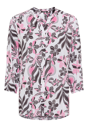 Bluse mit Tunika-Ausschnit