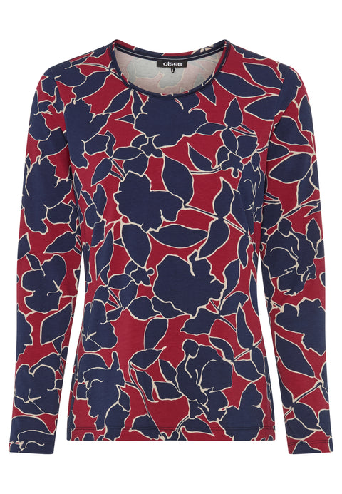 Olsen Langarmshirts  rot