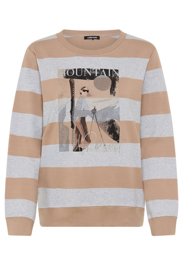 Gestreiftes Sweatshirt