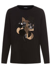 Olsen Langarmshirts  schwarz