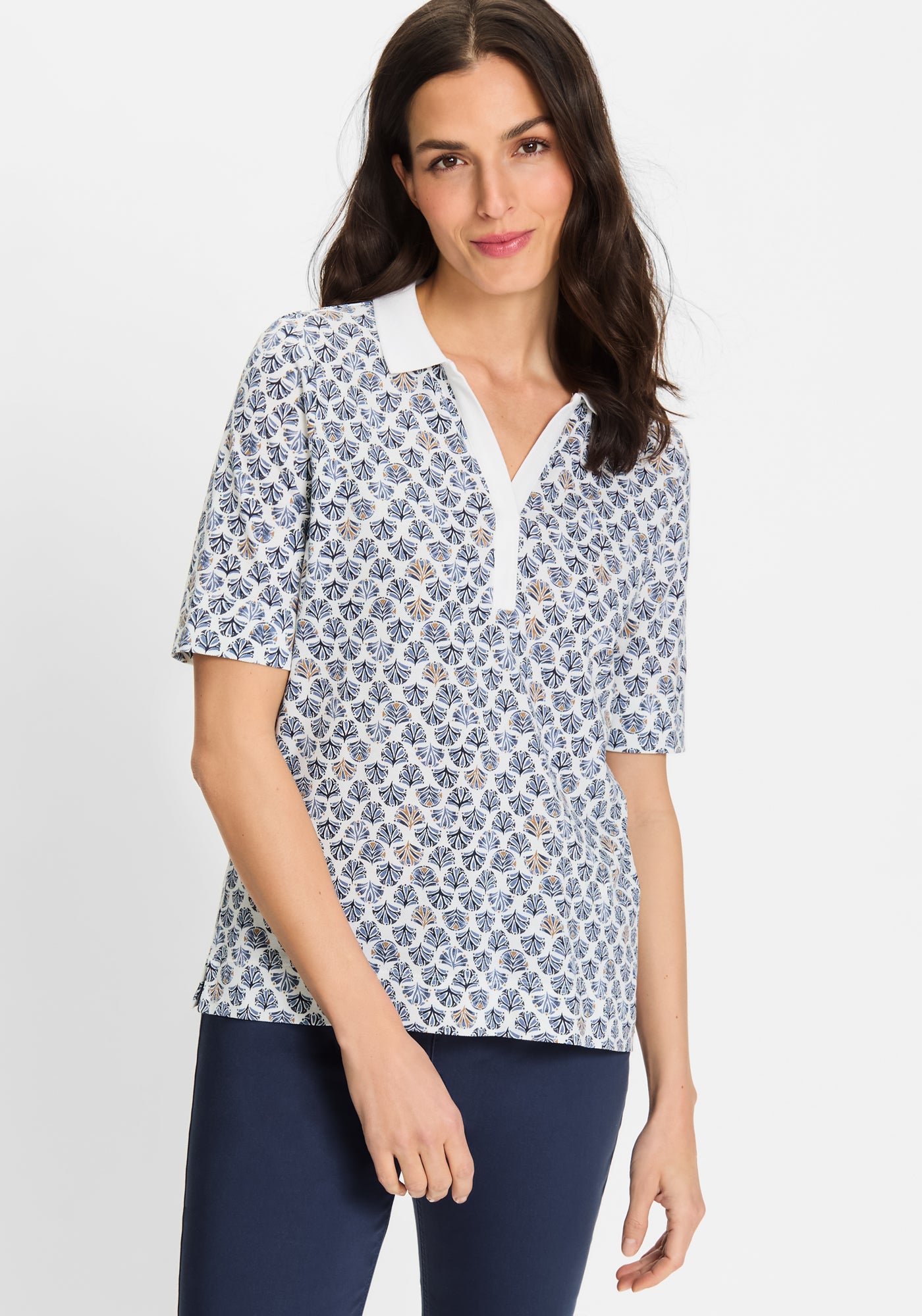 Olsen Poloshirts  dunkelblau
