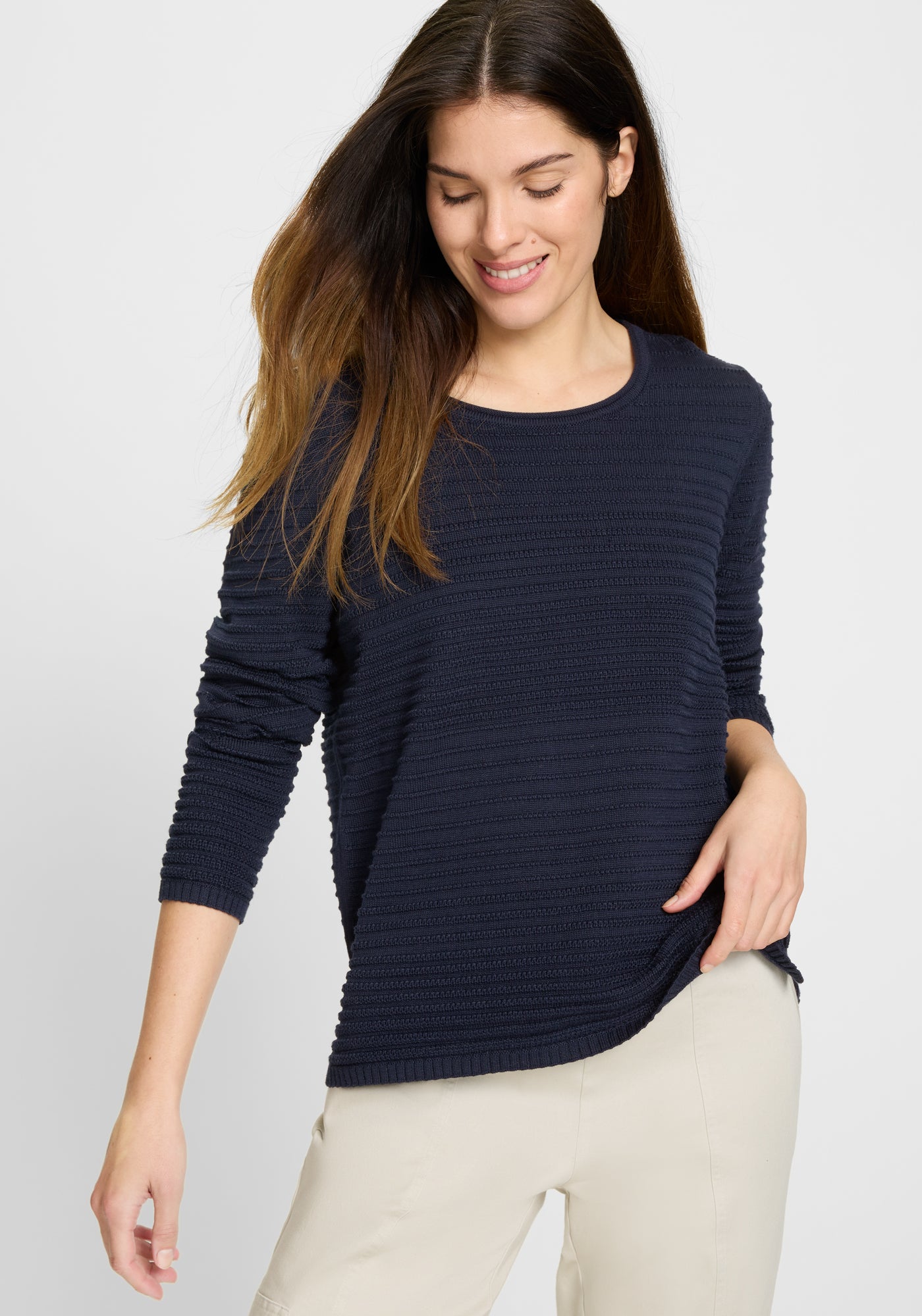 Olsen Pullover  dunkelblau