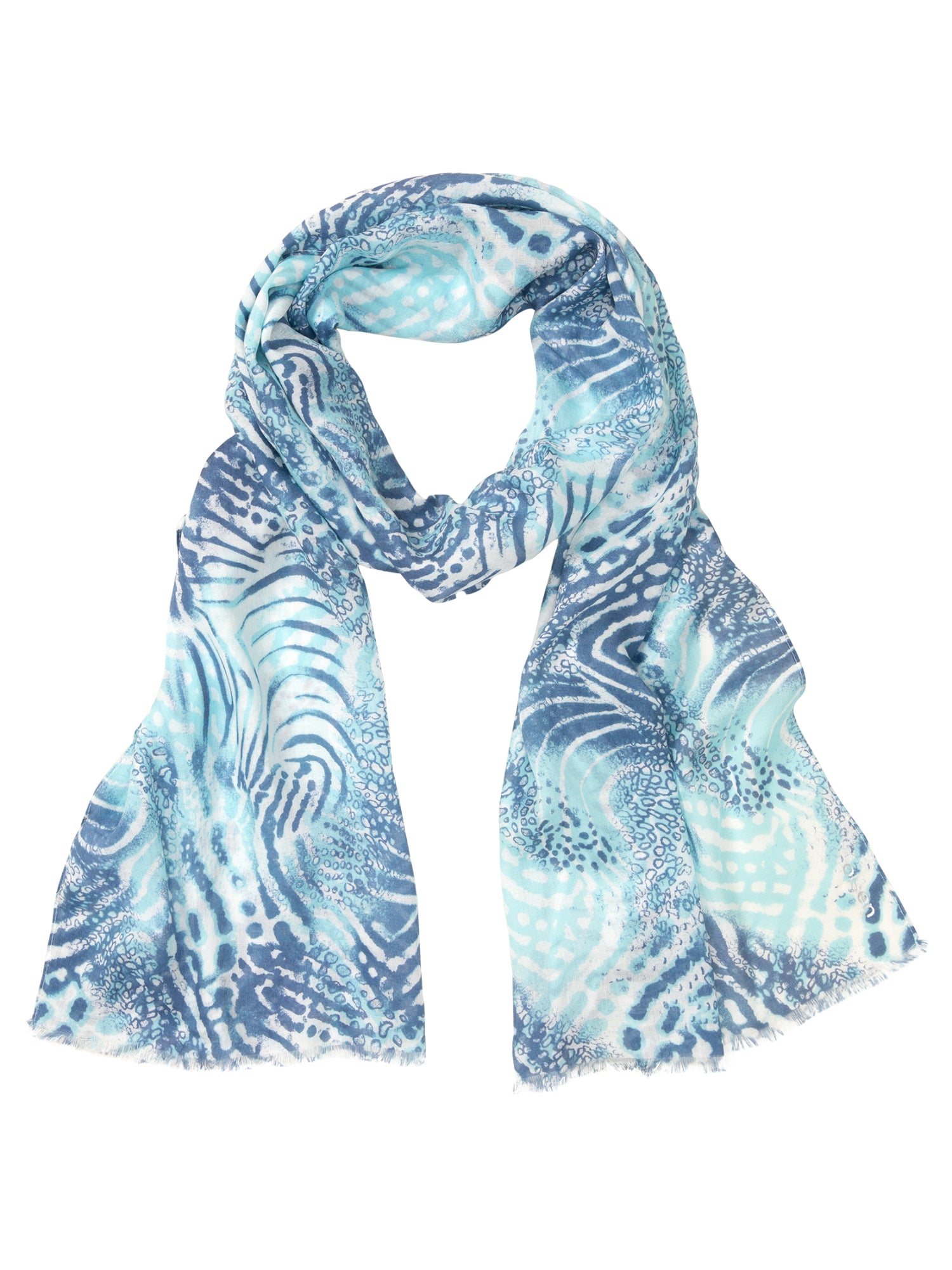 Olsen Schals  blau