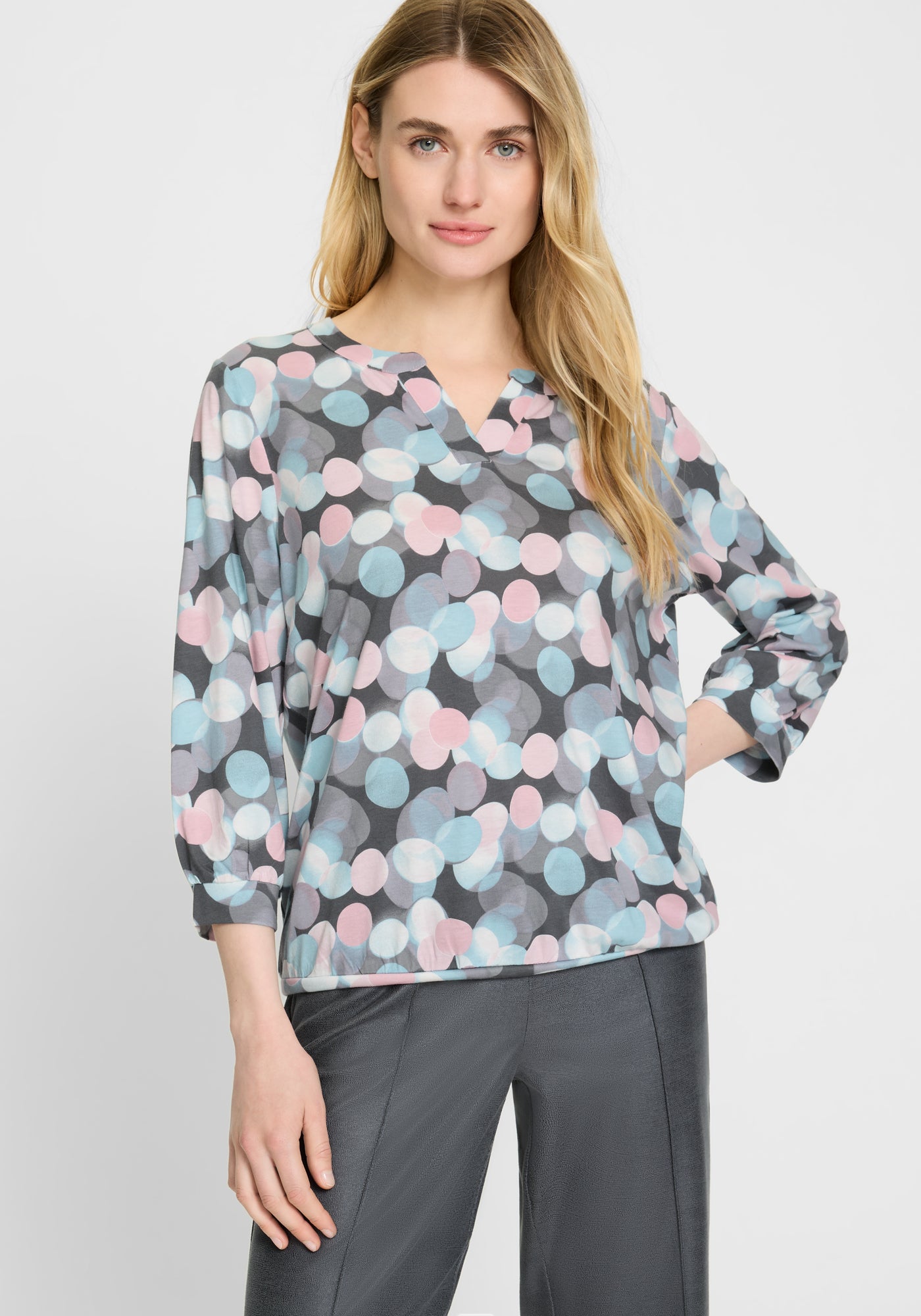 Olsen Langarmshirts  blau
