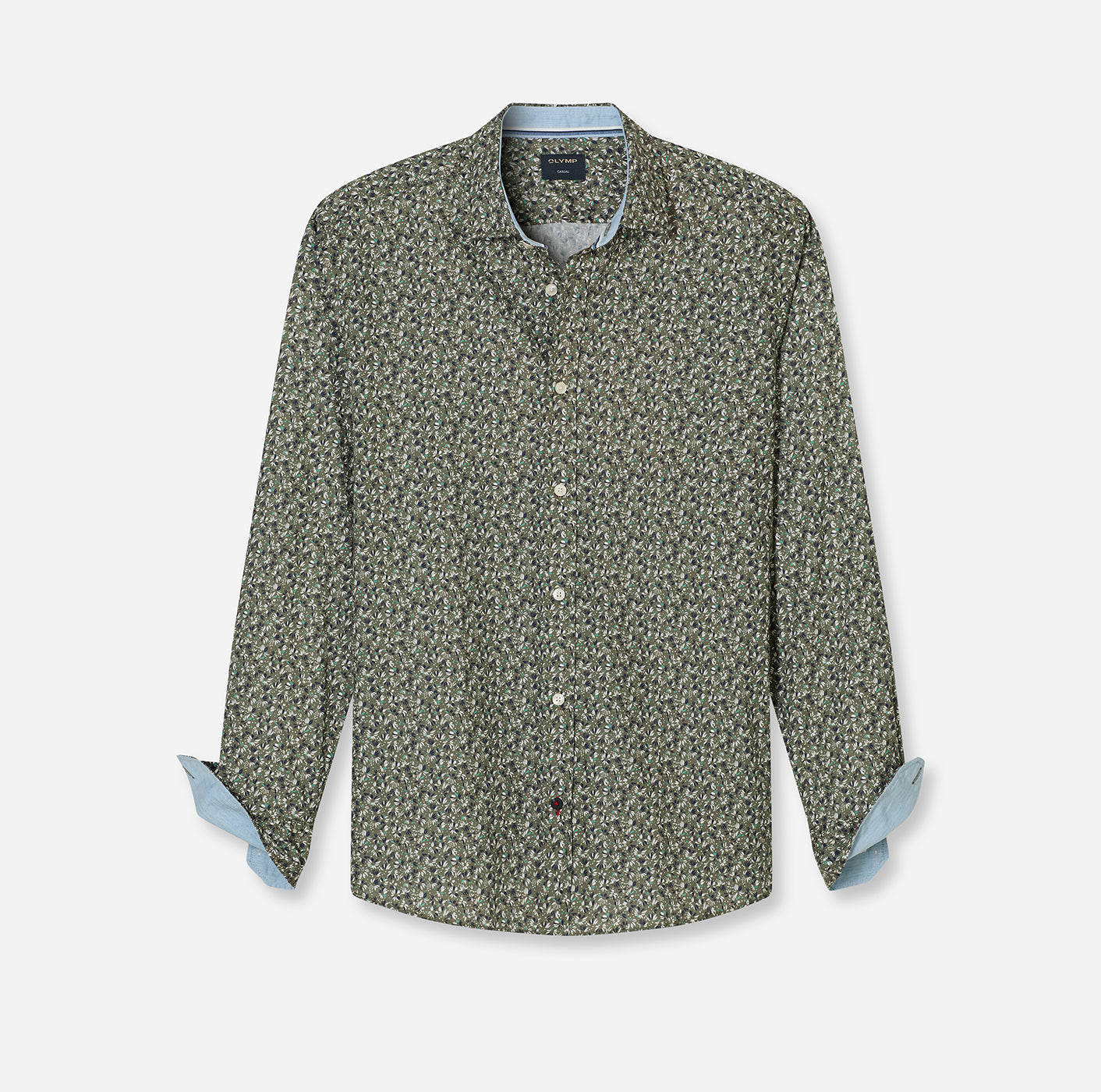 Olymp Casual Hemden  oliv