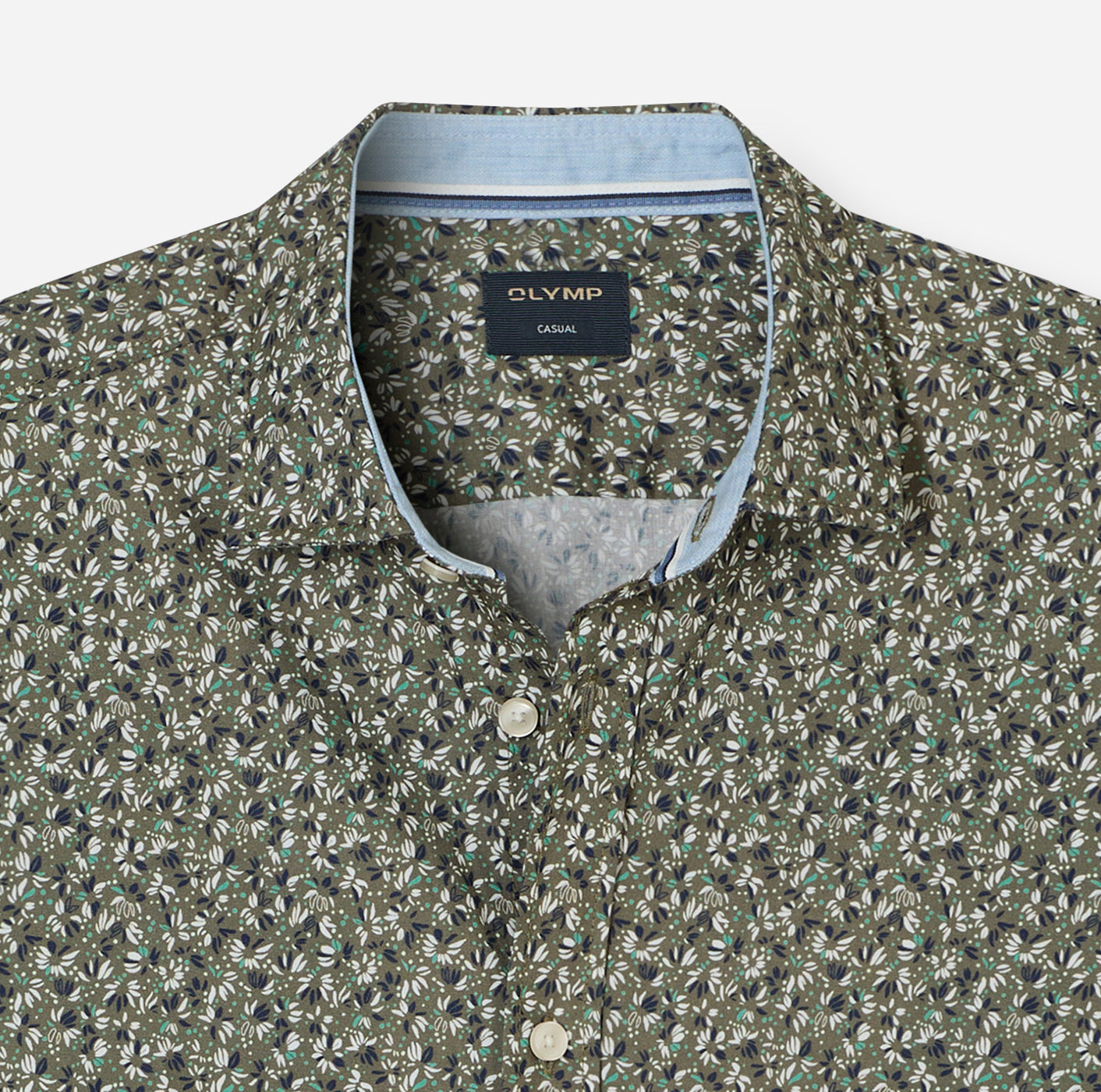 Olymp Casual Hemden  oliv