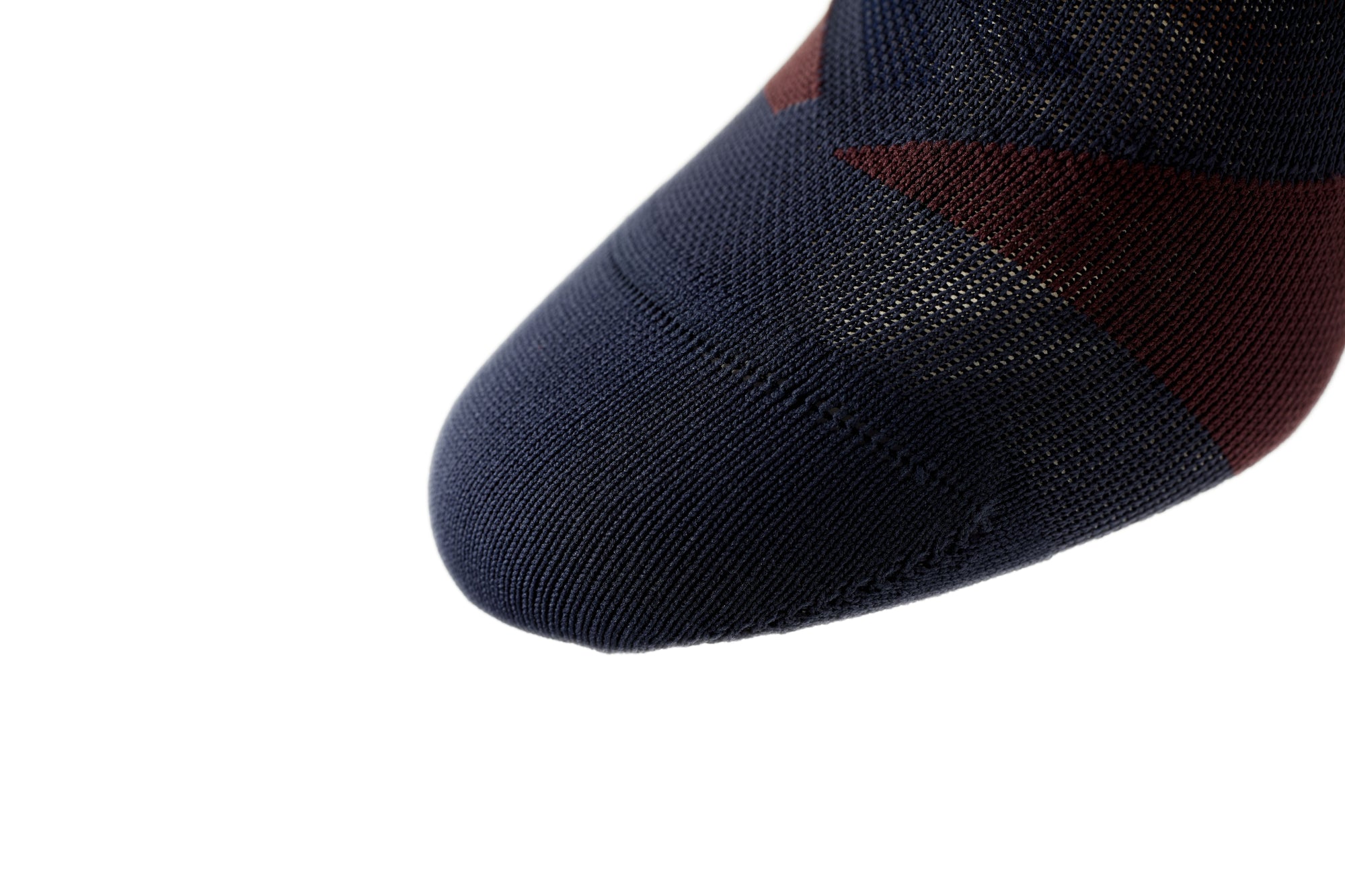 On Socken, Strümpfe  blau