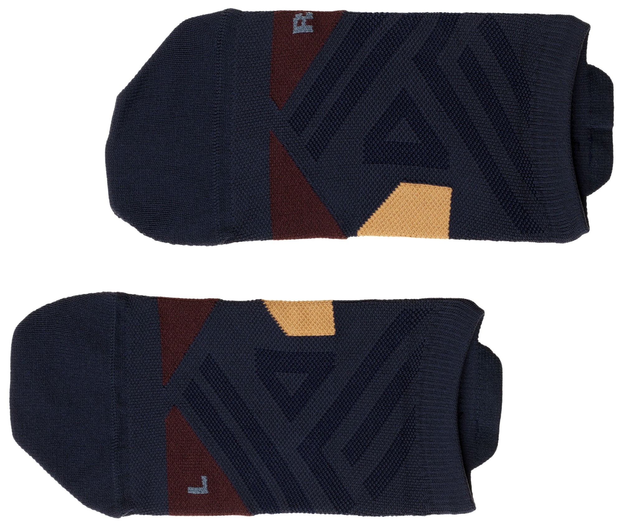 On Socken, Strümpfe  blau