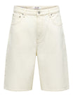 Only & Sons Jeansshorts  weiß