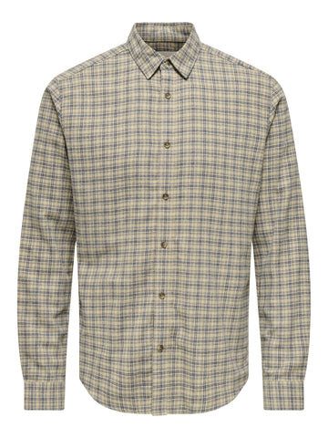 ONSGUDMUND Slim Fit Karohemd aus Baumwolle