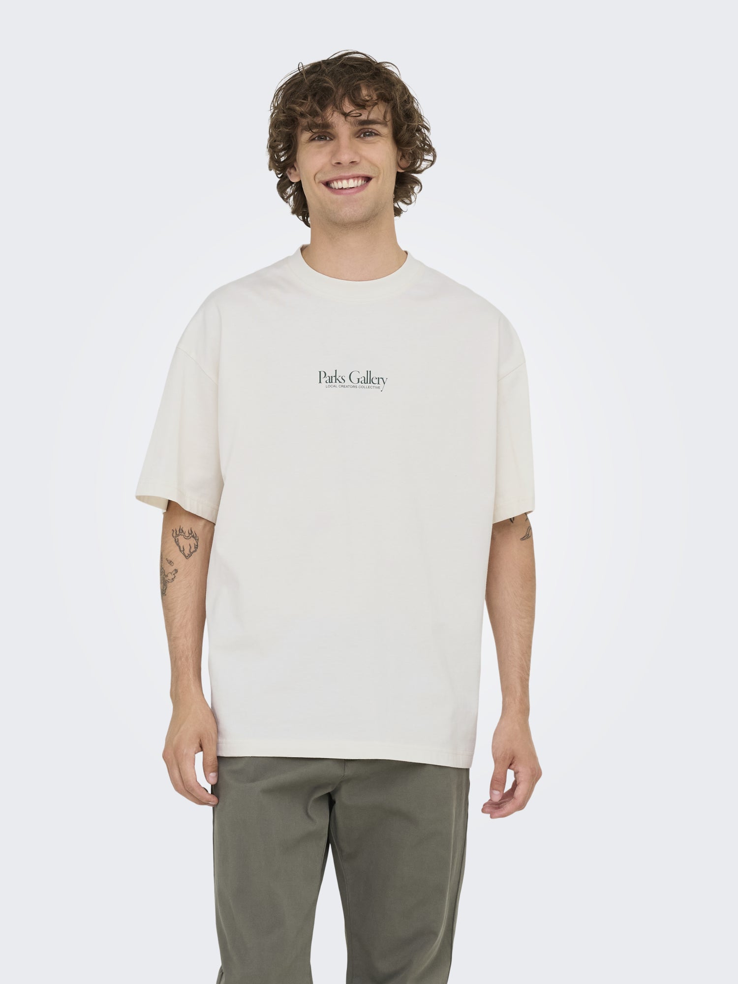 Only & Sons T-Shirts  weiß
