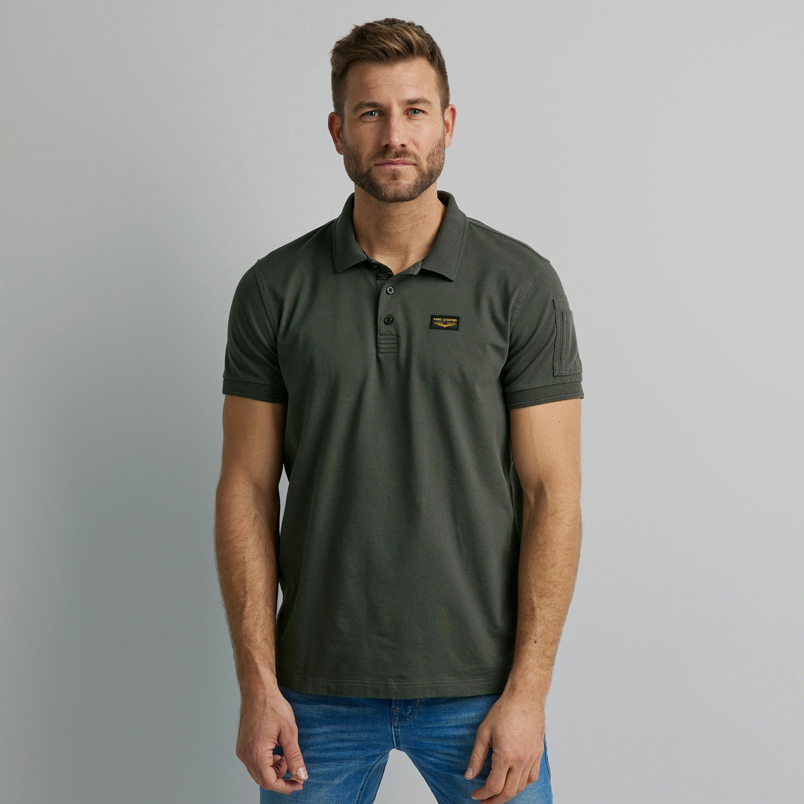 PME Legend Poloshirts  grün