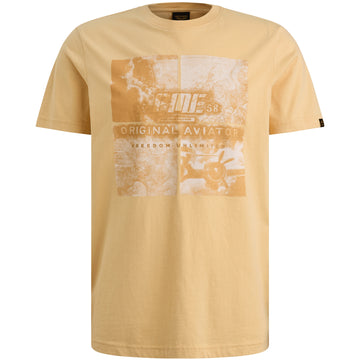 Single Jersey T-Shirt mit Artwork-Print