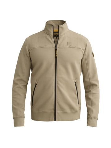 Sweatjacke mit Reißverschluss und Steppmuster