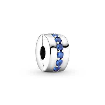 Blaues Funkelndes Clip-Charm