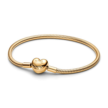 Gliederarmband mit Herz-Verschluss 20cm