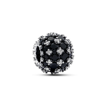 Schwarzes Pavé-Charm