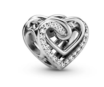 Verschlungene Herzen Charm