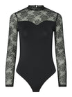 Pieces Langarmshirts  schwarz