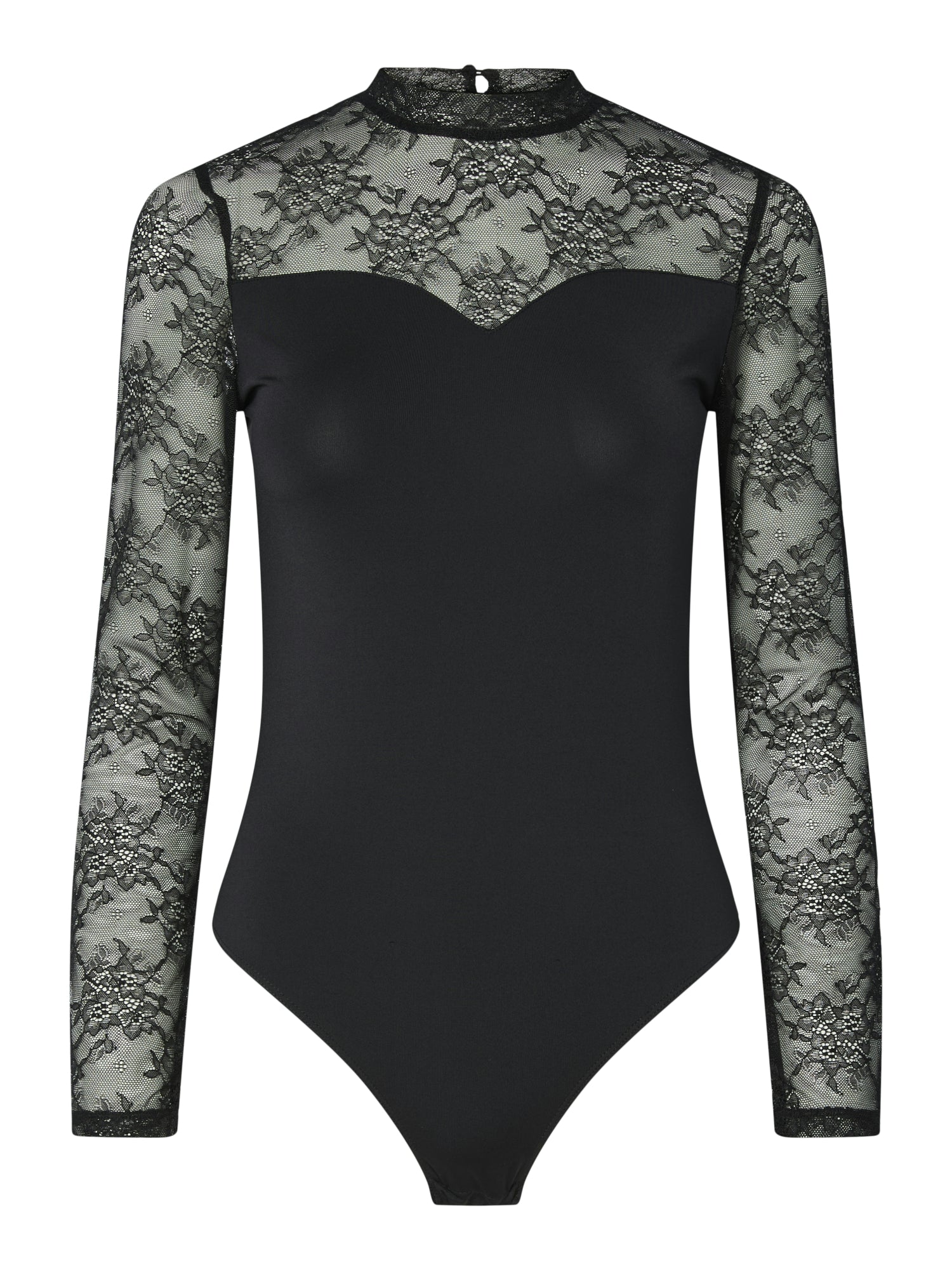 Pieces Langarmshirts  schwarz