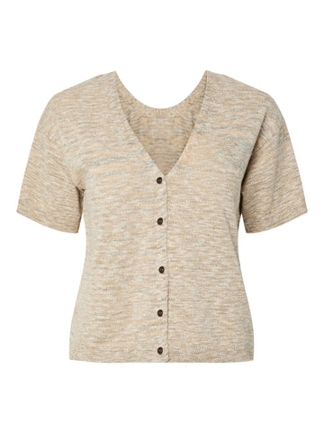 PCGAIL  Flachstrick Strickjacke