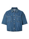 Pieces Hemdblusen  blau
