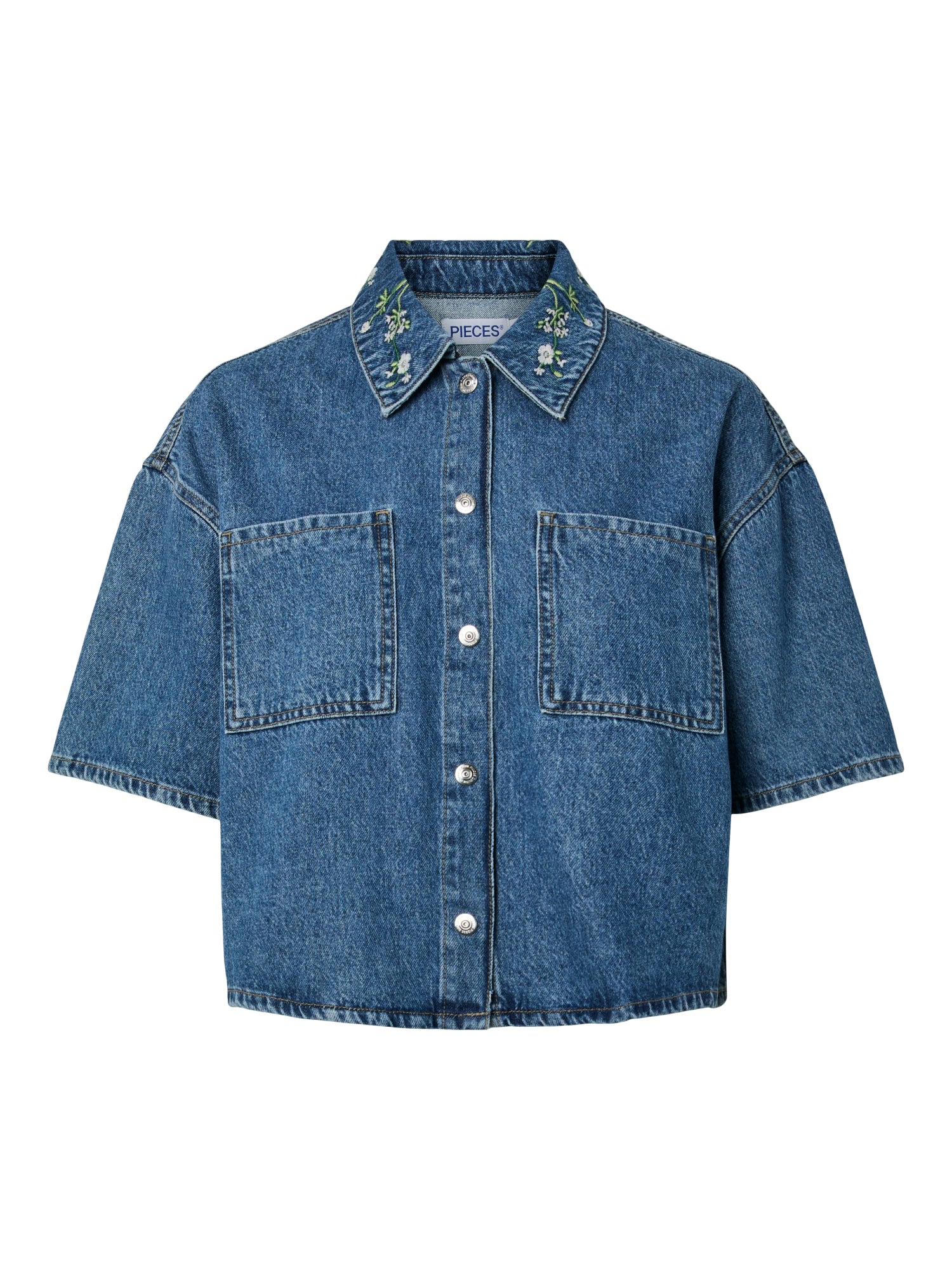 Pieces Hemdblusen  blau