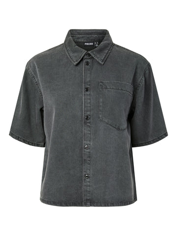 Jeanshemd mit Halbarm