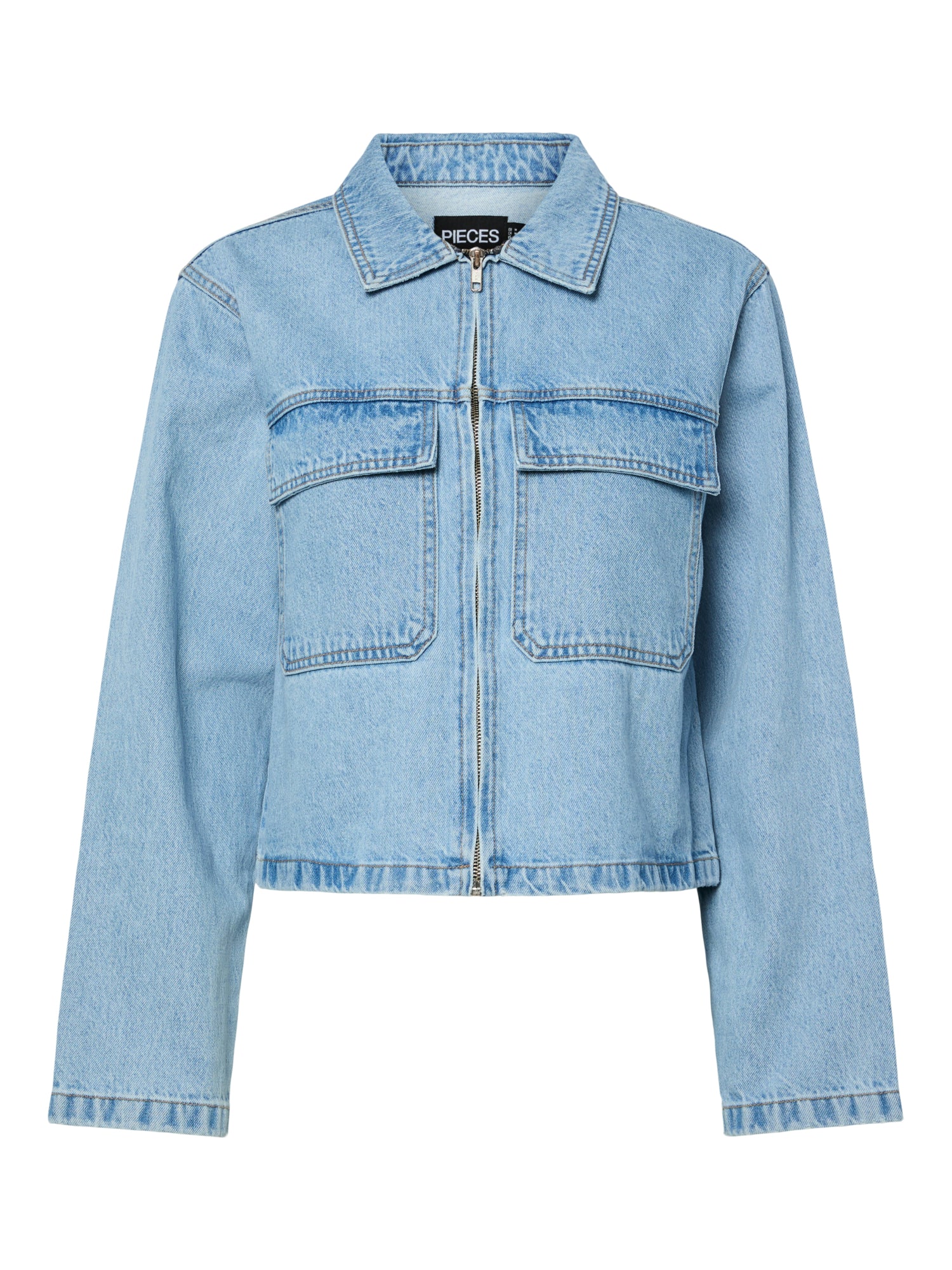Pieces Jeansjacken  hellblau