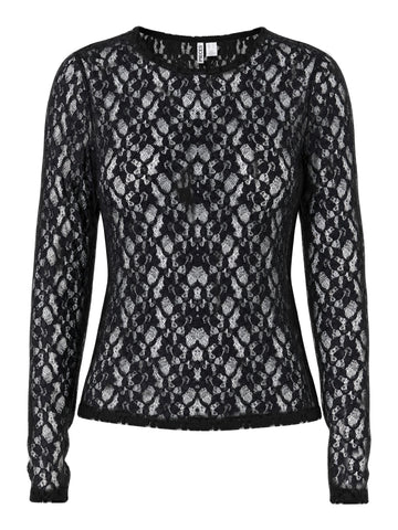 PCHAZEL Langarmshirt mit Spitzendetail