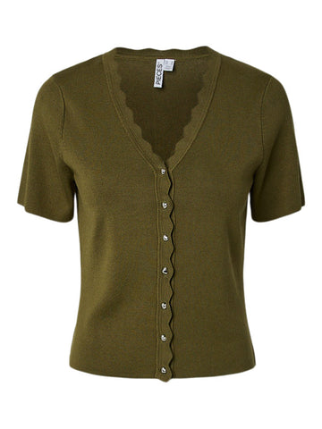 PCJULINE Kurzarm-Cardigan im Knit Fit