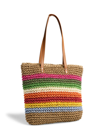 PCKIKI Strand-Shopper mit Schulterriemen