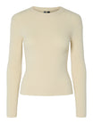 Pieces Langarmshirts  beige