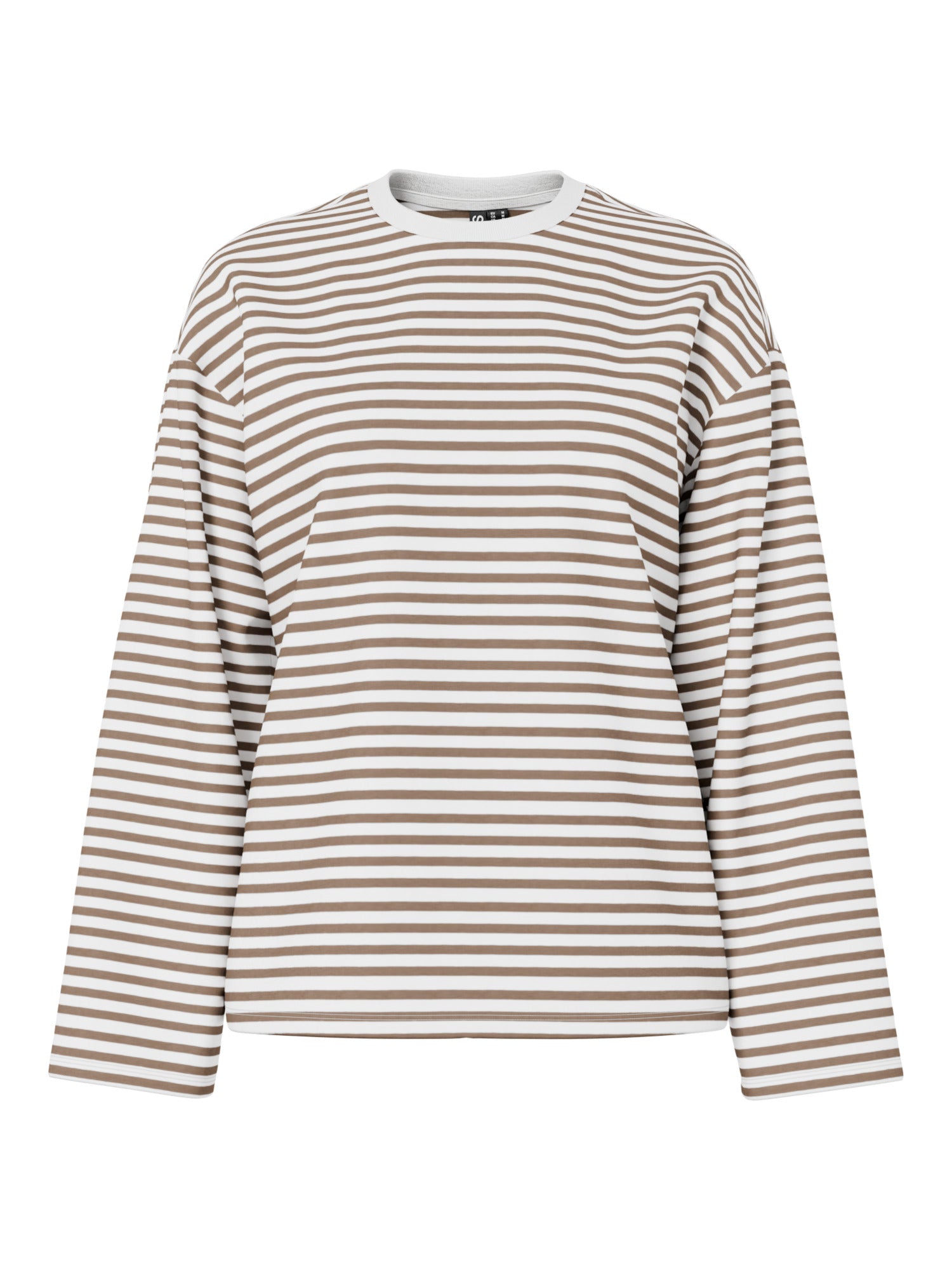 Pieces Langarmshirts  grau