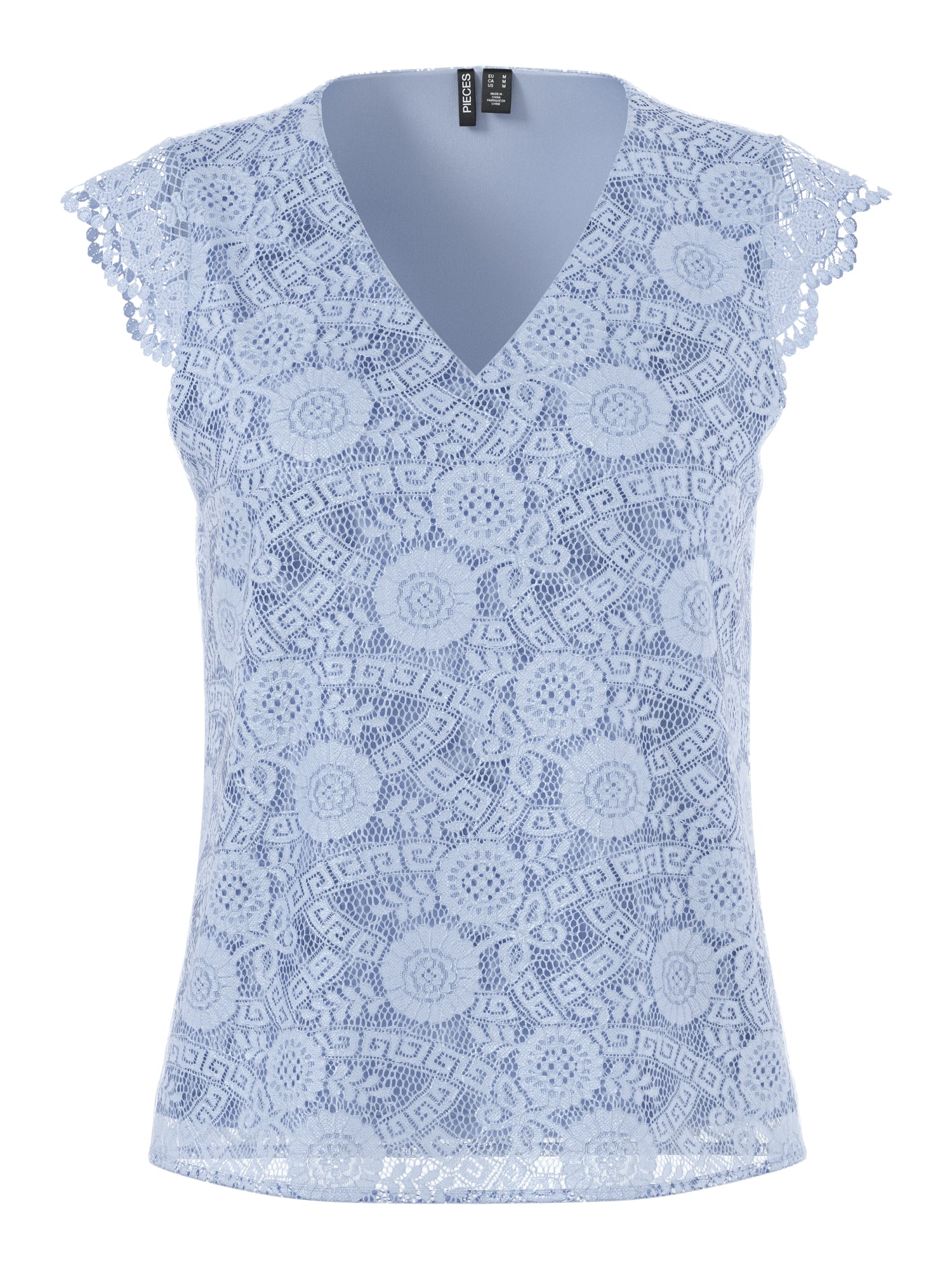 Pieces Tops  blau