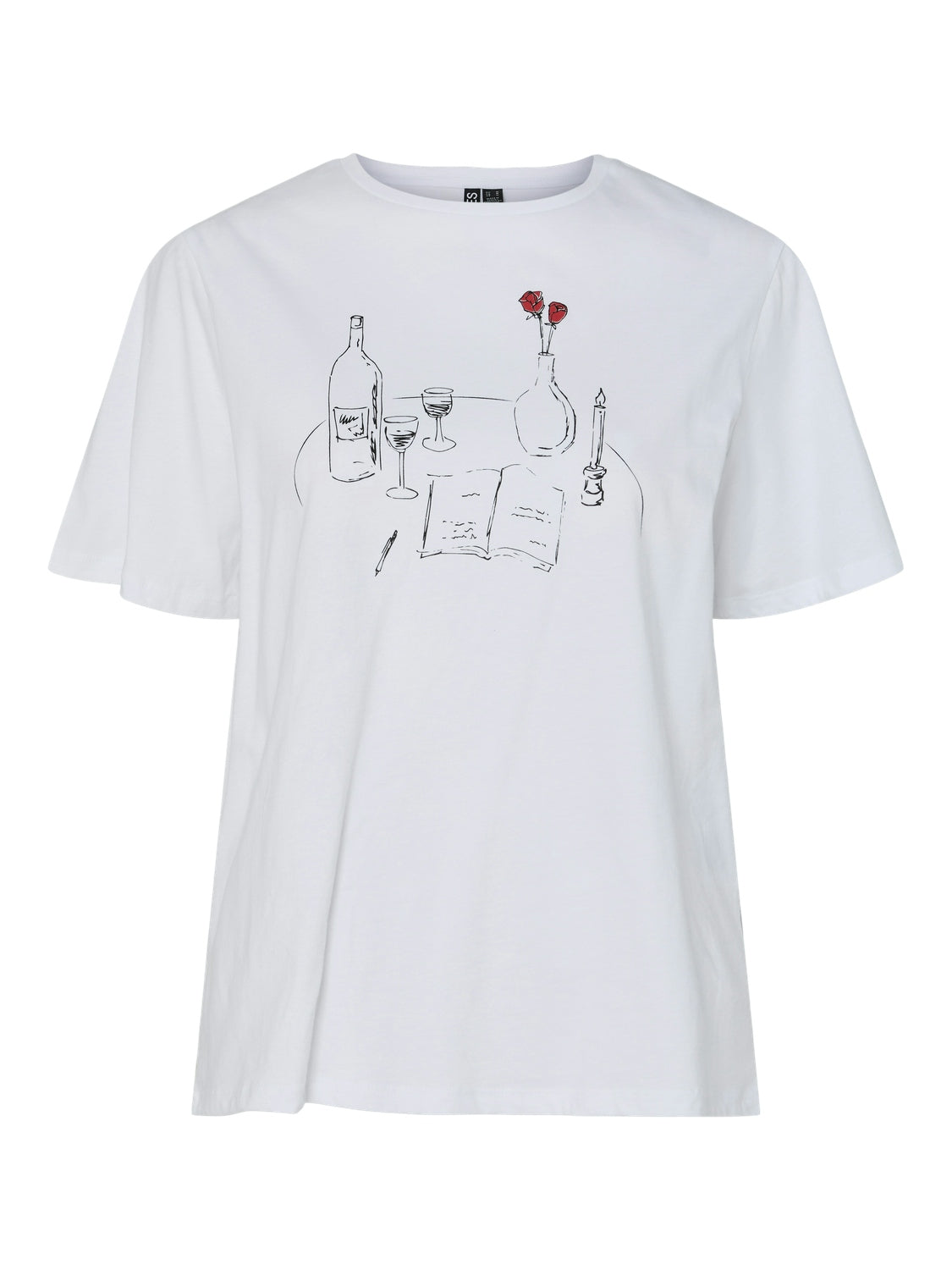 Pieces T-Shirts  weiß