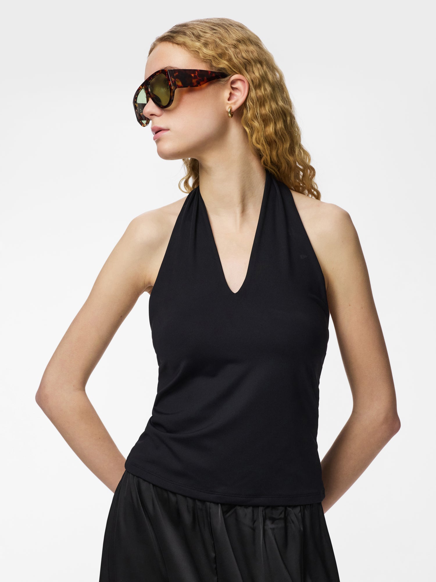 Pieces Blusen  schwarz