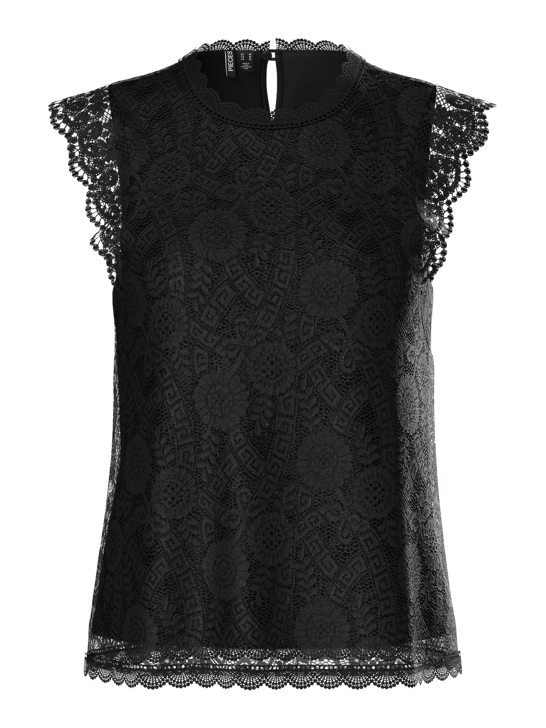 Pieces Tops  schwarz