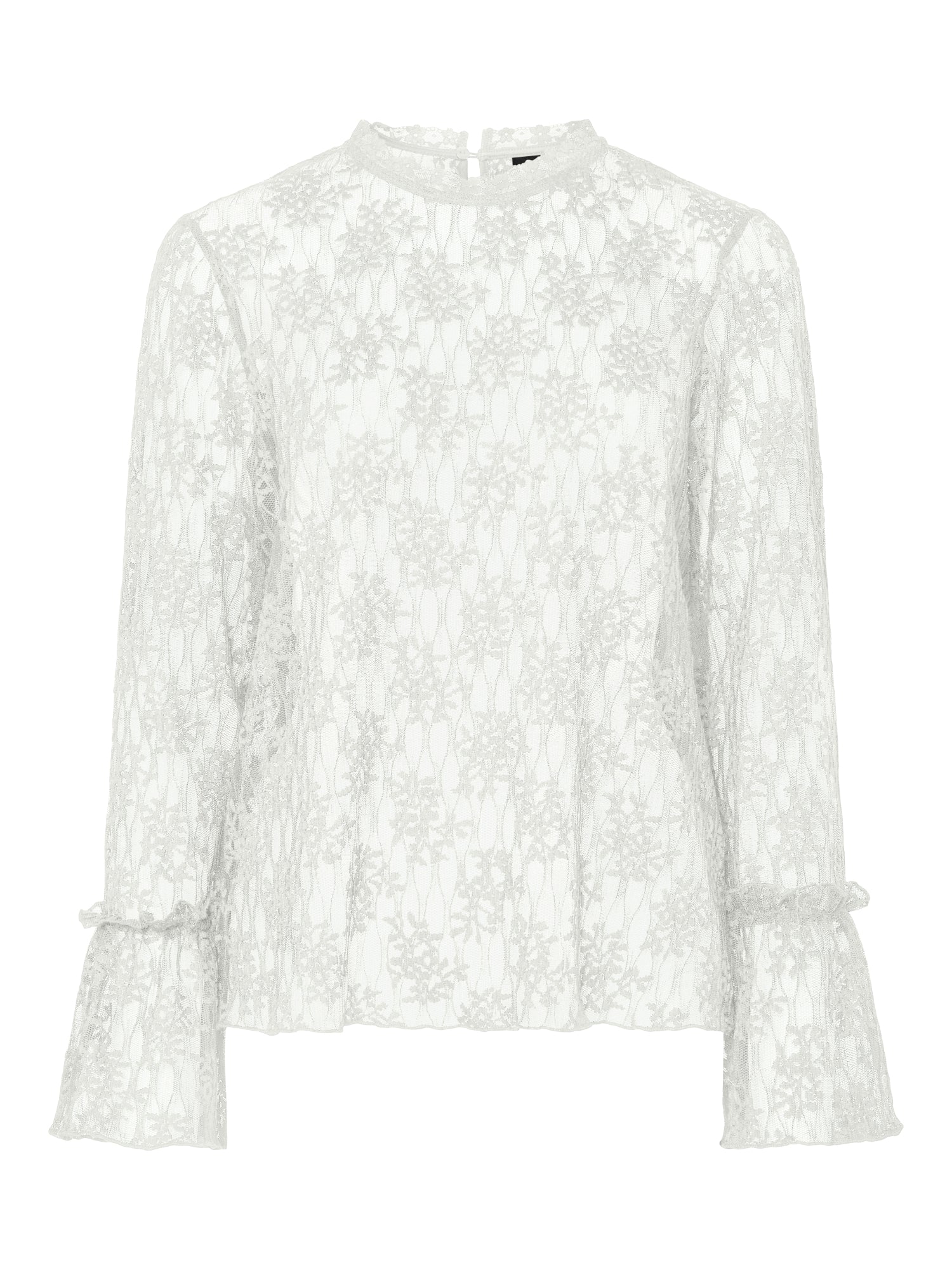 Pieces Blusen  hellgrau