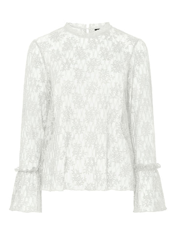 Transparentes Langarmshirt