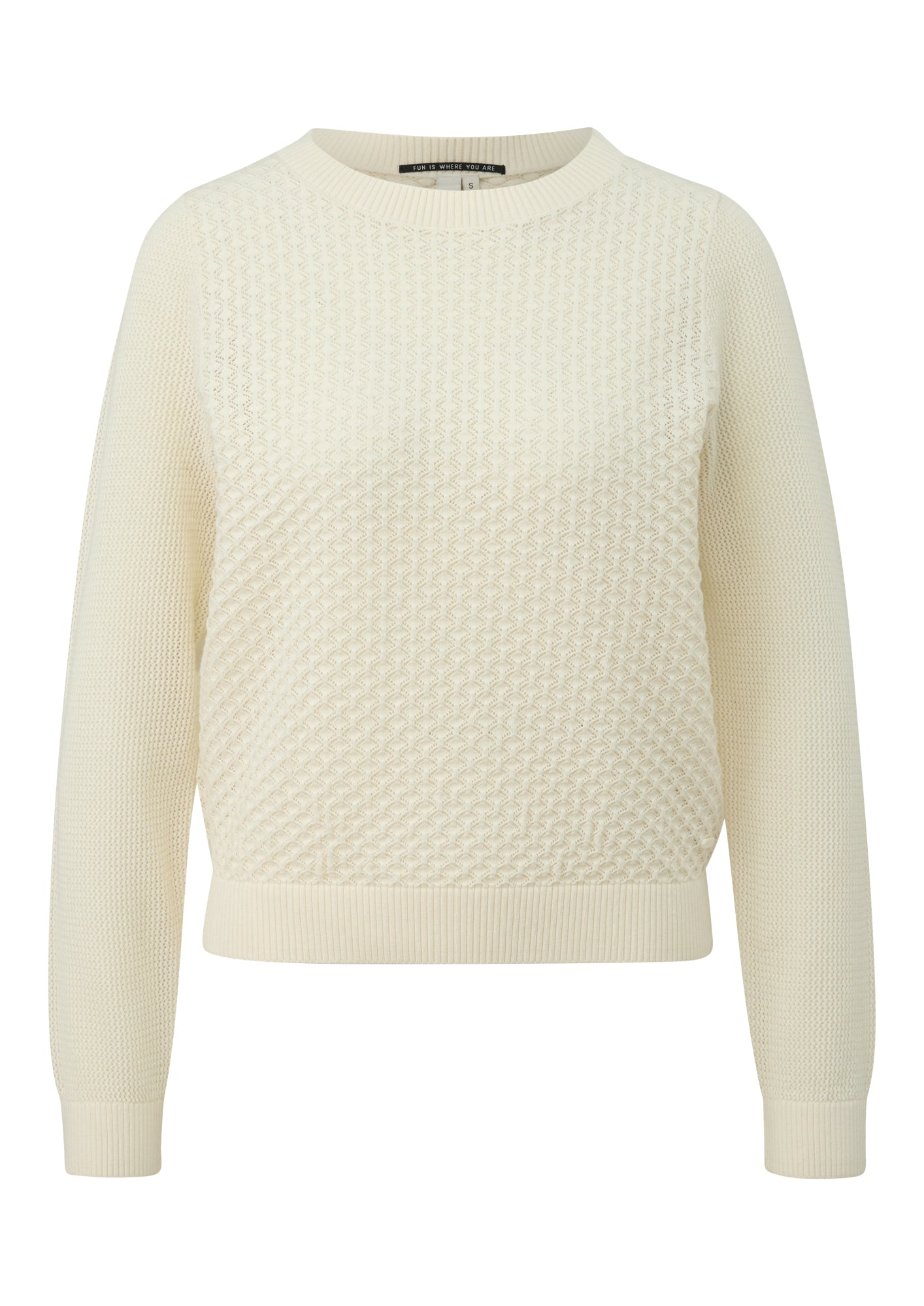 Q/S by s.Oliver Pullover  creme
