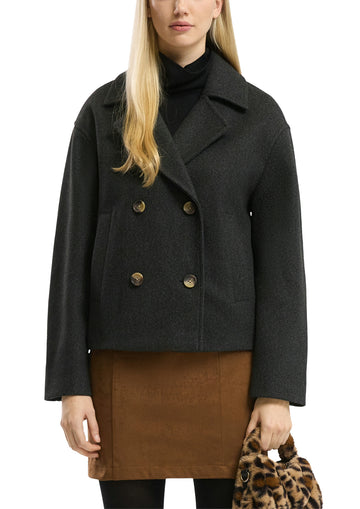 Cabanjacke in Wolloptik